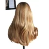 Beautiful Blonde Highlight Color High Quality Brazilian Virgin Hair Jewish Wig Kosher Wigs
