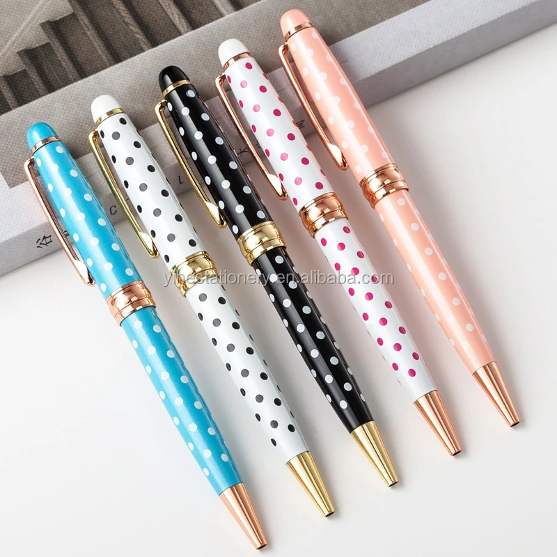 Luxe Polka Dot Ballpoint Pen – Nikki's Paper