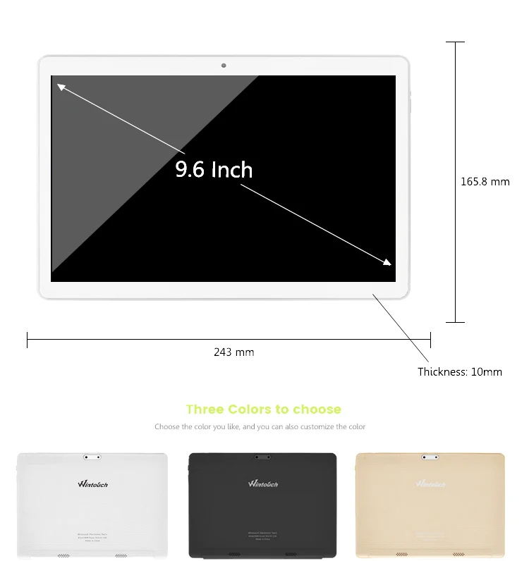 Wintouch Tablets For Sale 9.6 Inch Android Tablet With 3g Cheapest