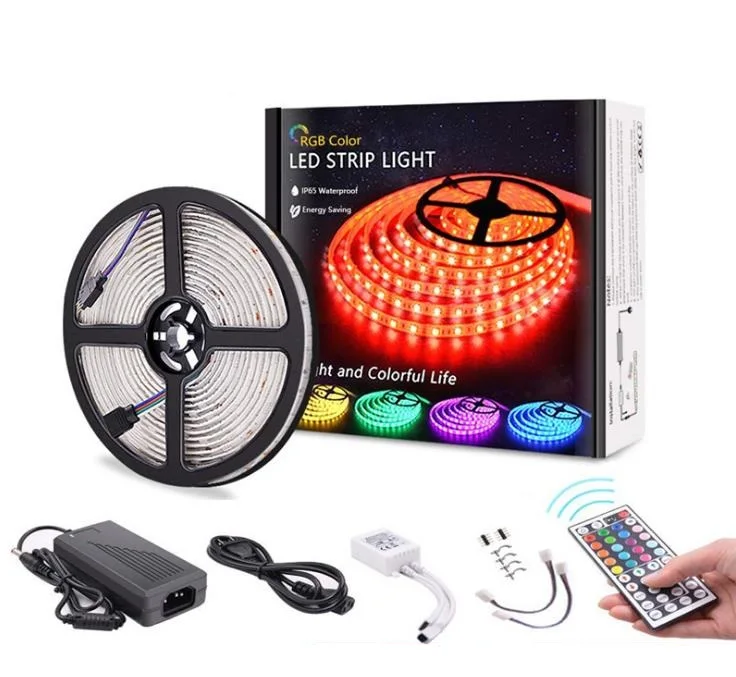 SMD5050 RGB LED Strip Light kits 12V and RGB controller