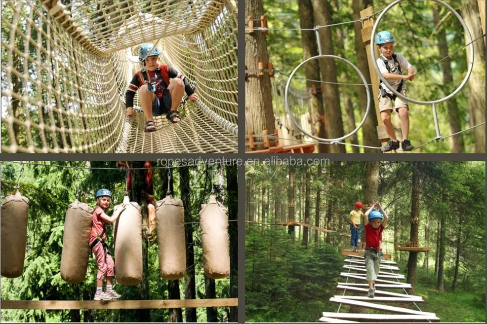 Rope Course Amusement Rides - Fun & Safe Play Equipment