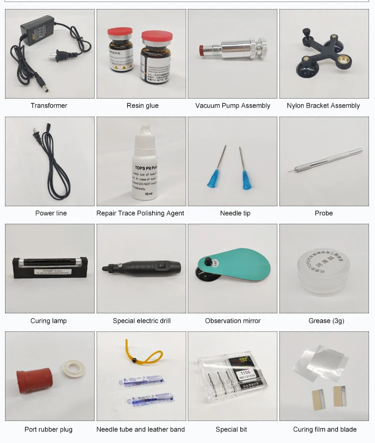 Allplace Auto Windshield Repair tool Kit Car Scratch Cracks Chips Tools Auto car glass repair tools
