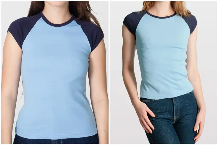 Women S Short Sleeve Raglan Crewneck T Shirts