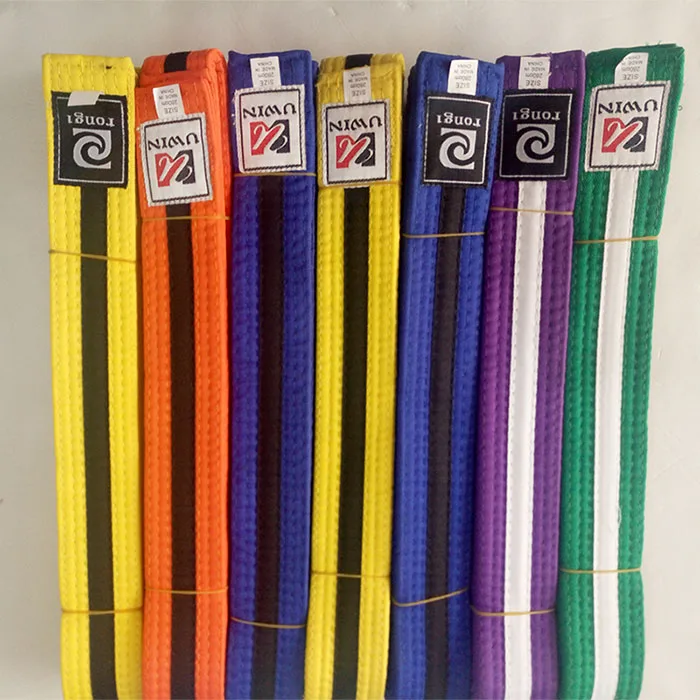 Yellow And Green Custom Martial Arts Belts/taekwondo Belts/ Color ...