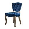 Wholesale Modern French Design Wooden Chaise Velvet Antique Furniture Upholstered Dining Chair