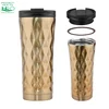500ml Vacuum Insulated Thermal Mug Travel Car Tumbler Mug diamond insulated tea cup Double Wall Coffee Cup Water Bottle
