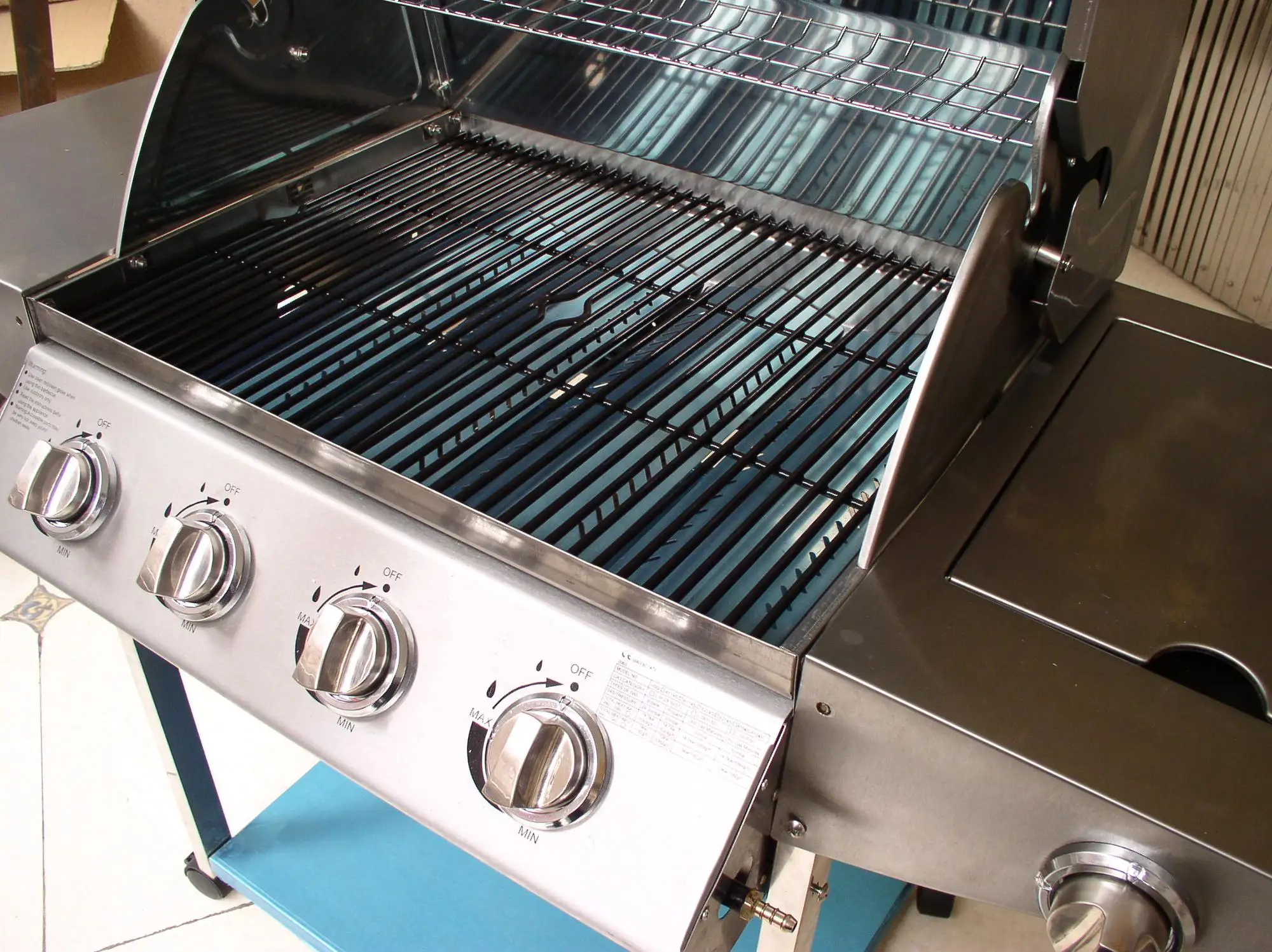 户外烹饪厨房 4 bunner 商业烧烤燃气烧烤