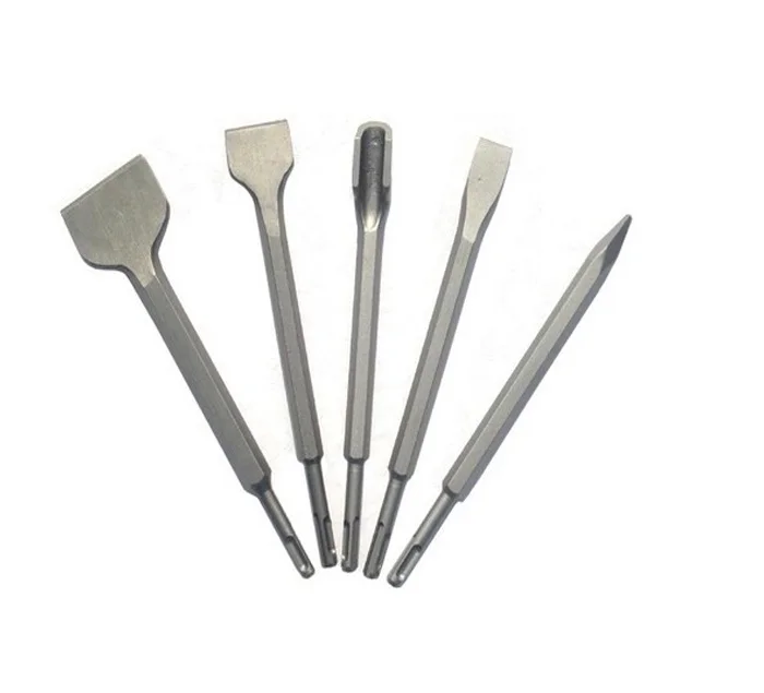 SDS Plus Electric Hammer Drill Moil Point Gouge Wide Flat Chisel for Concrete Stone and Masonry