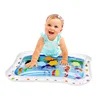 A Pat and Play Baby Fun Activity Center Inflatable Tummy Time Water Mat Baby Water Mat With Colorful Floating Sea Friends