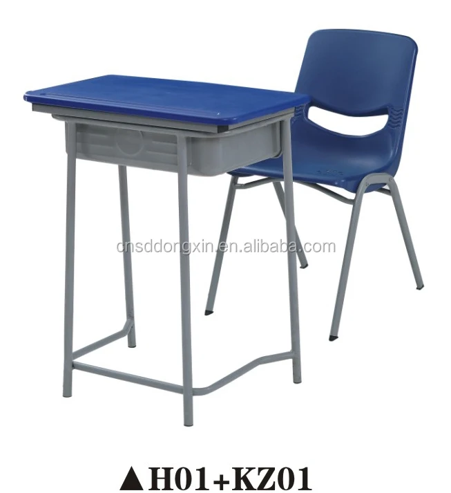 Popular Design Plastic Double Seater School Student Chair And Desk