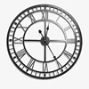 Custom China Supplier Large European Retro Handmade Iron Decorative Wall Clock Mechanism Azan