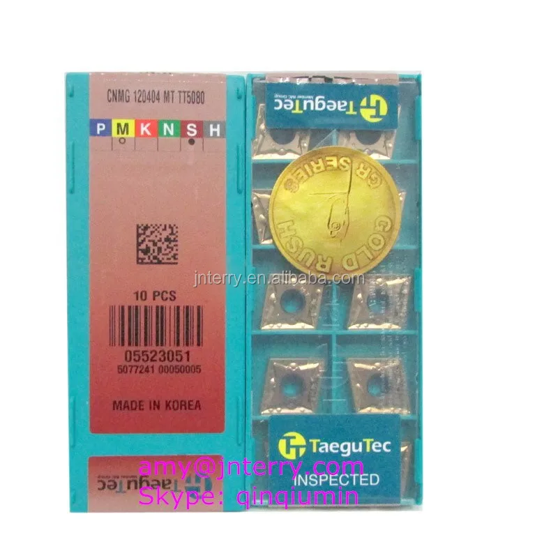 10pcs Taegutec VBMT160408 MT TT8125 Carbide Inserts New