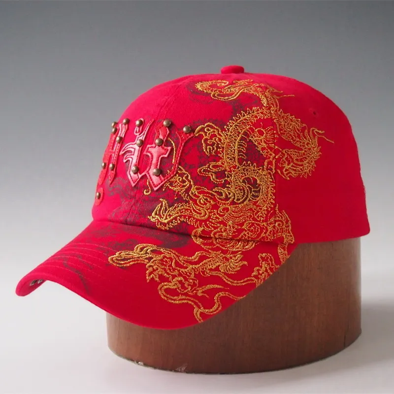 Hot Customized Chinese Dragon Pattern Gold Embroidery And Eyelet On ...