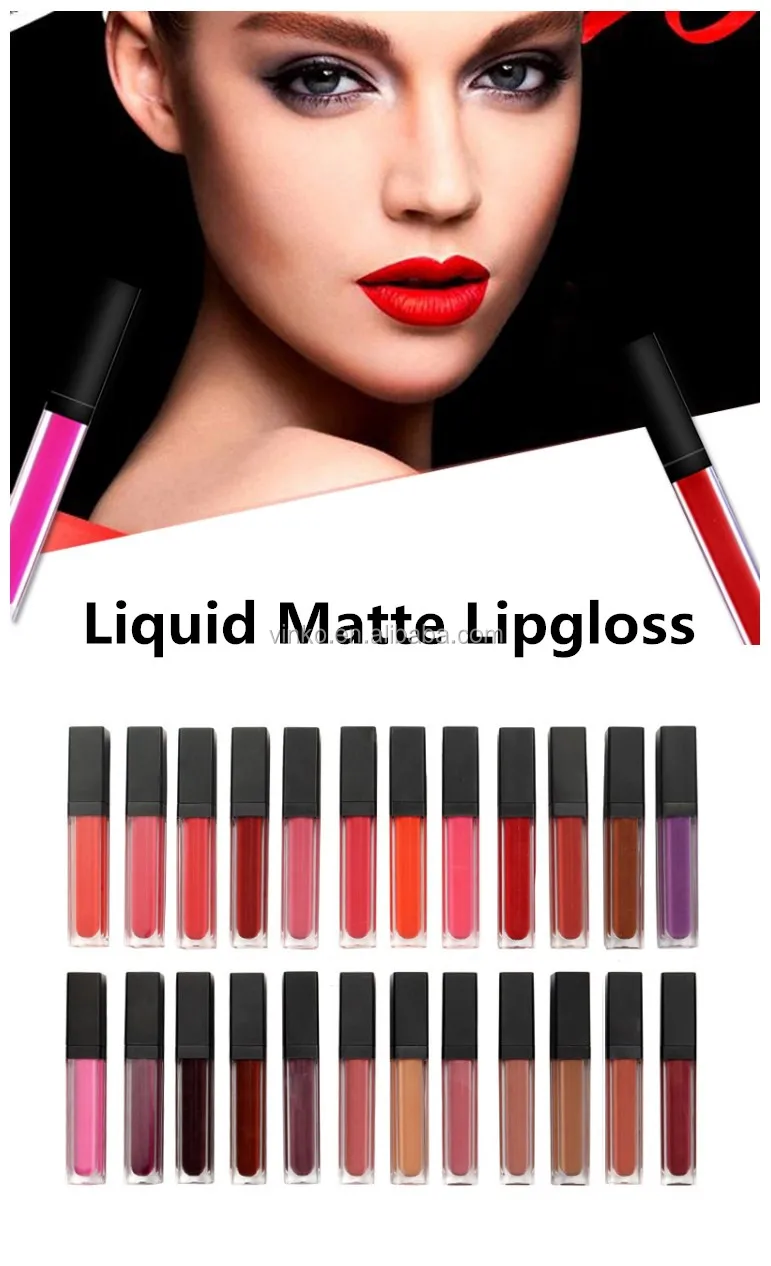 Long Lasting Matte Liquid Lipstick Waterproof Lip Gloss Private Label Lip Stick