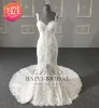 BY001 Latest backless beaded mermaid wedding dress 2018