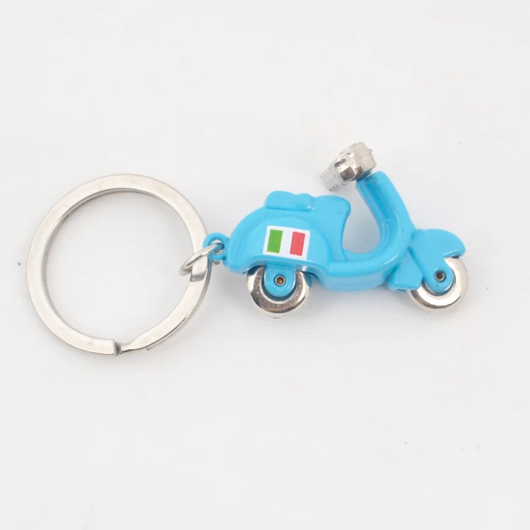 Custom 3d Italy Scooter Keychain Motorcycle Metal Keyring Buy Italy