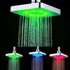 Temperature control 3 colour led 6 inch Shower