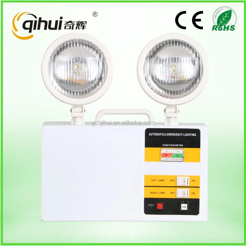 202*2W LED Rechargeable Twin Spot Emergency lamp for 3 Hours backup time QH-F1035