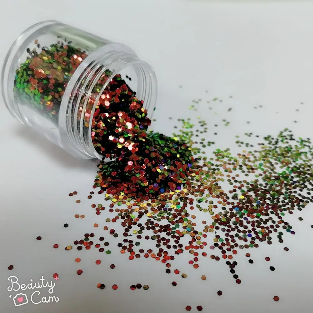 chameleon glitter using christmas lights, sparkling glitter color changing
