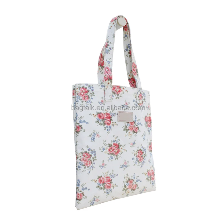 Carrot Zip Top Tote Oil Cloth Bag Waterproof Bag Reusable Bag Ladies Bag
