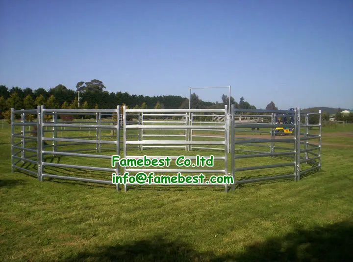 1 x 2M Heavy Duty Sheep Goat Pig Panel Cattle Yard Fencing 6 Oval 2mm thick M