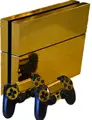 Polished Chrome Metal Skin Sticker For SONY PLAYSTATION 4 PS4 Wrap Cover Decal