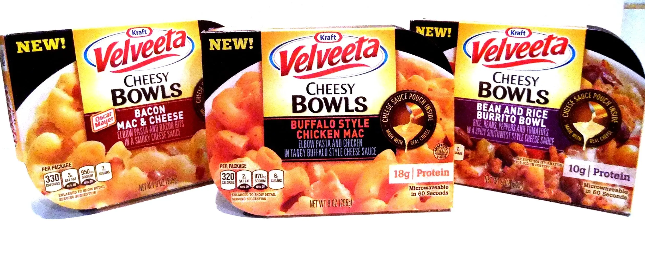 Buy Kraft, Velveeta, Cheesy Bowls, 9oz Microwave Tray (Pack of 4