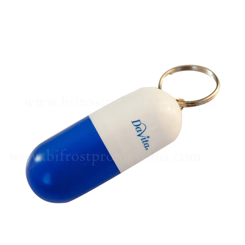 Small Plastic Capsule Shaped Pill Box Keychain Buy Capsule Shaped