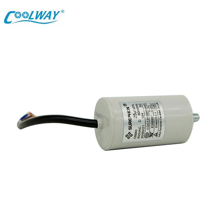 High Quality Cbb60 CBB61 air Conditioning Fan Capacitor 35Uf 250Vac/450Vac 1.2/1.5/2/2.5/3/3.5/4/4.5/5/6uf Starting Capacitor