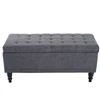 Comfortable Home Furniture Rectangle KD legs Storage ottoman