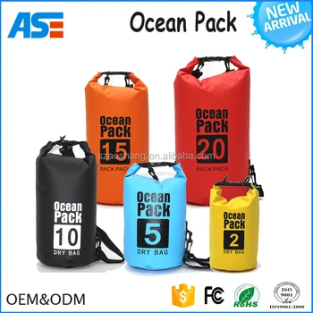 Factory Whole Lightweight Waterproof Dry Bags Ocean Pack With Shoulder Strap For Camping Bag Product On