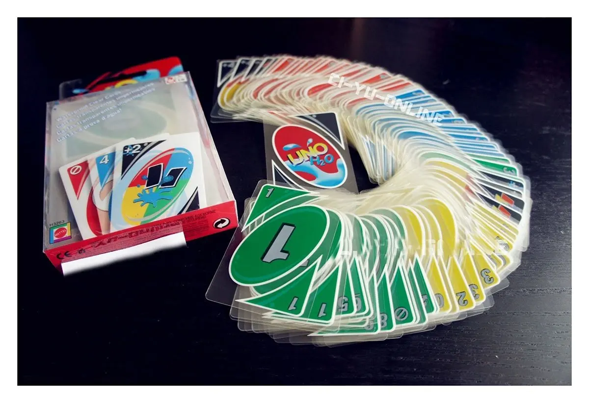 Buy New Family Fun 1 Uno H2o Waterproof Clear Game Playing Card In Cheap Price On Alibaba Com