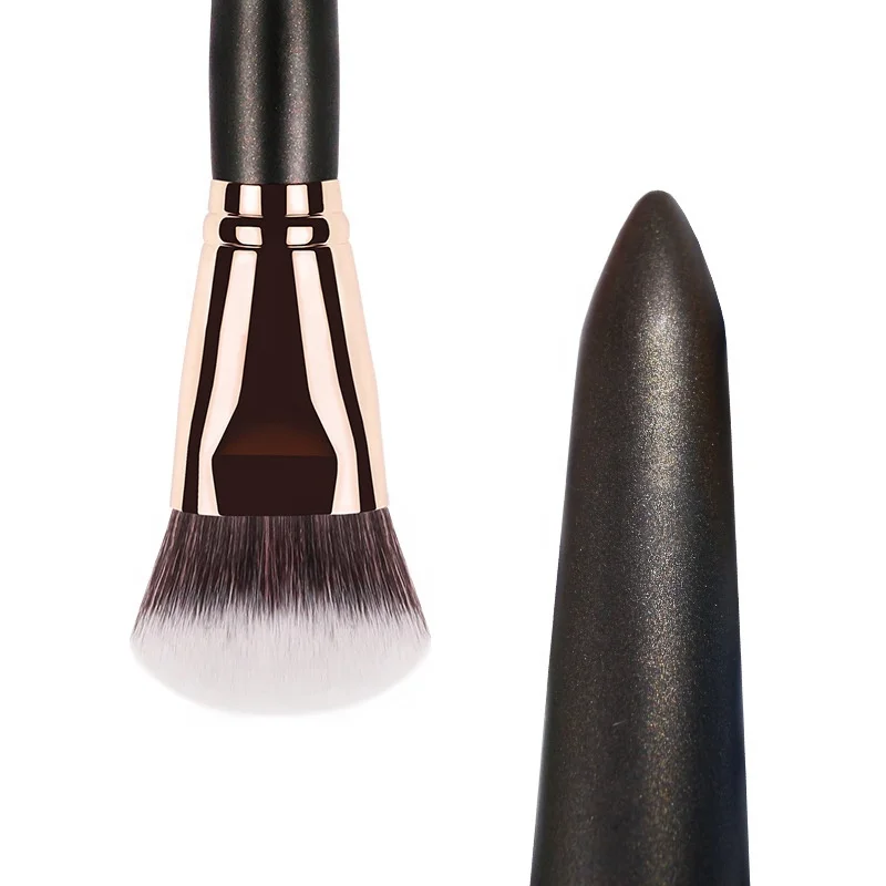 High End Black Wood Highlight Contour Brush Dense Synthetic Make Up Brush Foundation brush