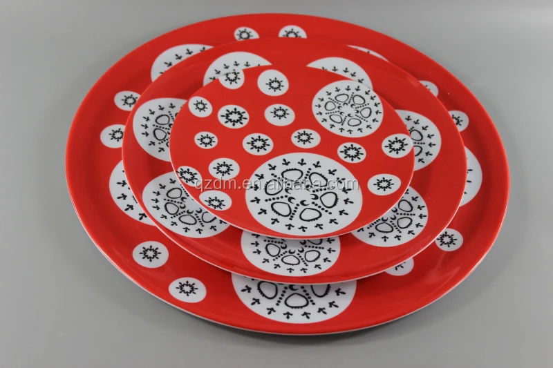 Festive day Melamine Dinner Plate Plastic Dishes