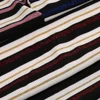 China suppliers multi stripes polyester rayon lurex spandex hot selling stripe rib knitting fabric for ladies garment