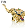 H&D Mini Figurine Trinket Boxes Ornament Crystals,Hand-painted Patterns Jewelry Trinket Box Hinged Collectible Ring Holder