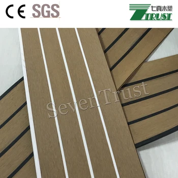 Pvc pavimento in teak/sintetico teak usato per esterno ponte della ... Pavimento in teak