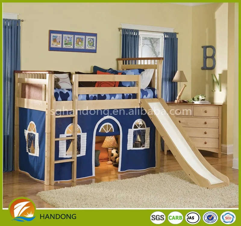 Soild Wood Unique Popular Safty Bunk Bed Baby Bed With Slide Buy Baby