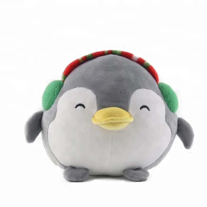 round penguin stuffed animal