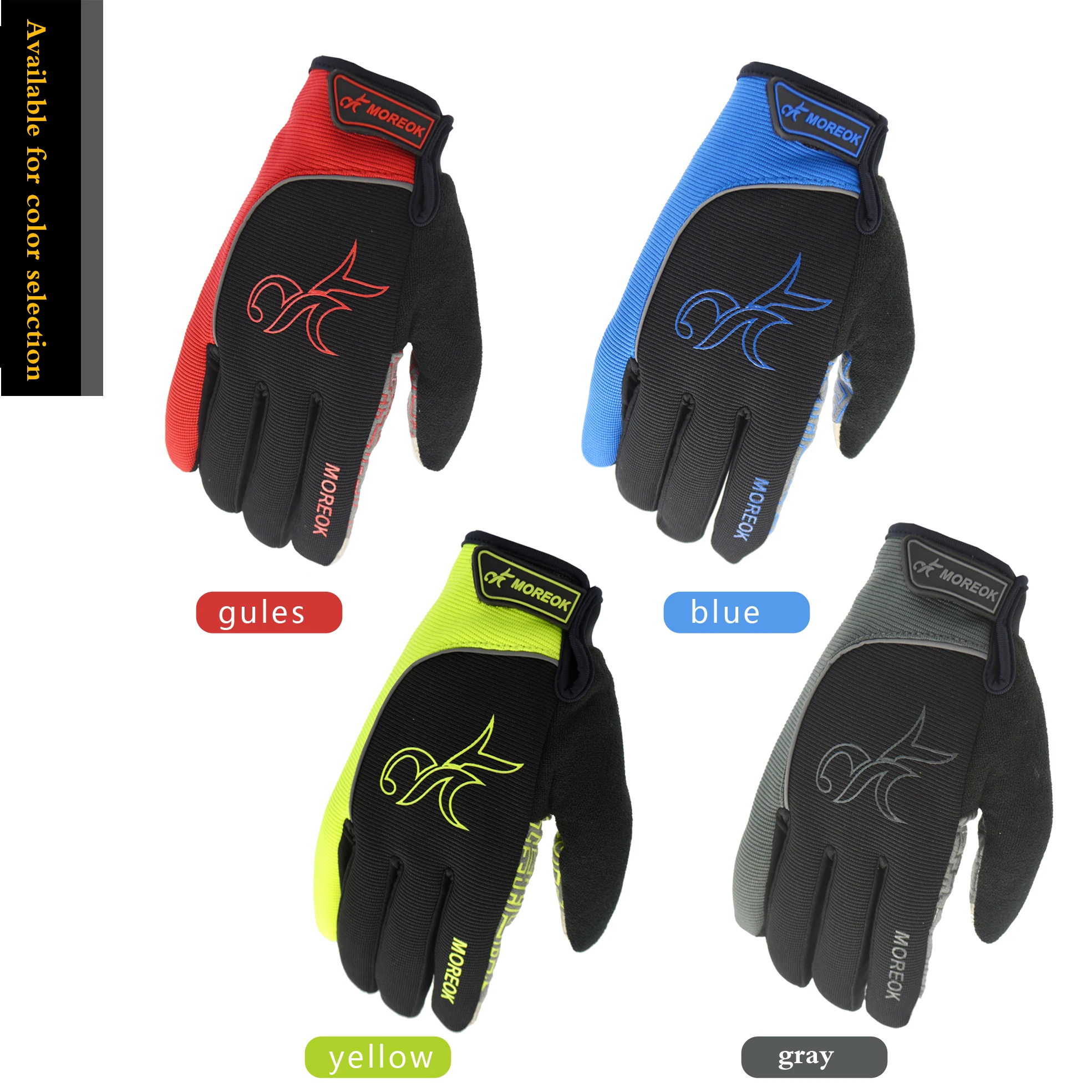 Moreok Specialized Full Finger Cycling Gloves Comfortable Motorcycle