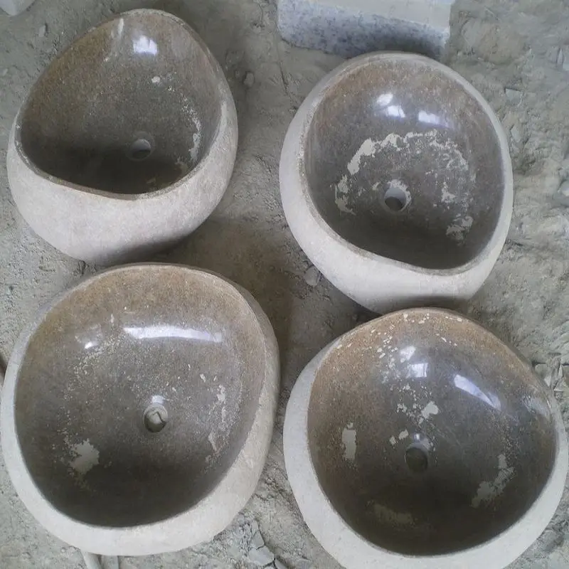 natural river stone sinks and basin