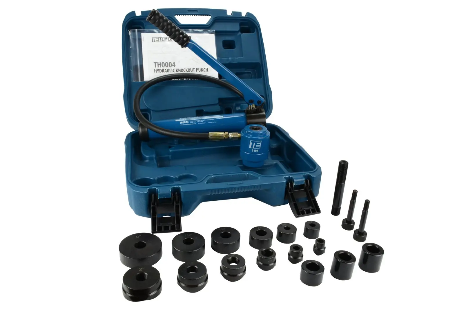 Buy TEMCo HYDRAULIC KNOCKOUT PUNCH Electrical Conduit Hole Cutter Set