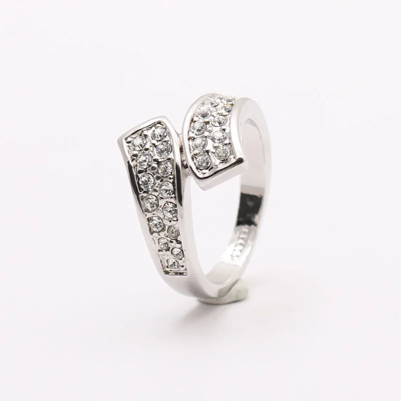 Southeast Asia Rhodium Plated Rhinestone Rings Whole Jewelry Southeast Asia Rhodium Plated