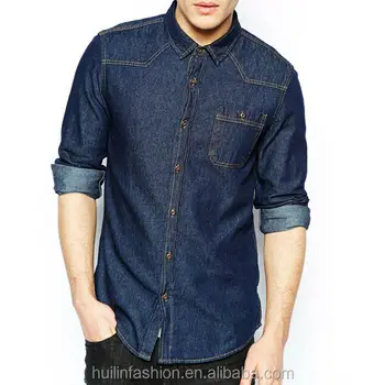 Latest Design Wholesale Shirt Collar Stiffener Cowboy Clothing Denim ...