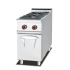 Commercial Freestanding Gas Range with 2-burner & cabinet