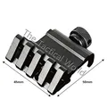 Tactical Hunting 45 Degree Angle Offset Fit 20mm Weaver Picatinny Rail Mount Quick Release Mount for