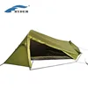 High quality Aluminum Pole 1 Person Waterproof Camping Compact Solo Tent Wind Resistant Fire Retardant Mountaineering Expedition