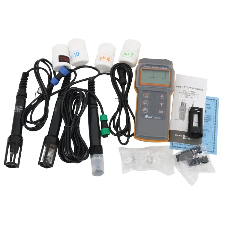 86031 6-in-1 Digital Ip67 Combo Water Quality Tester Ph Temperature ...