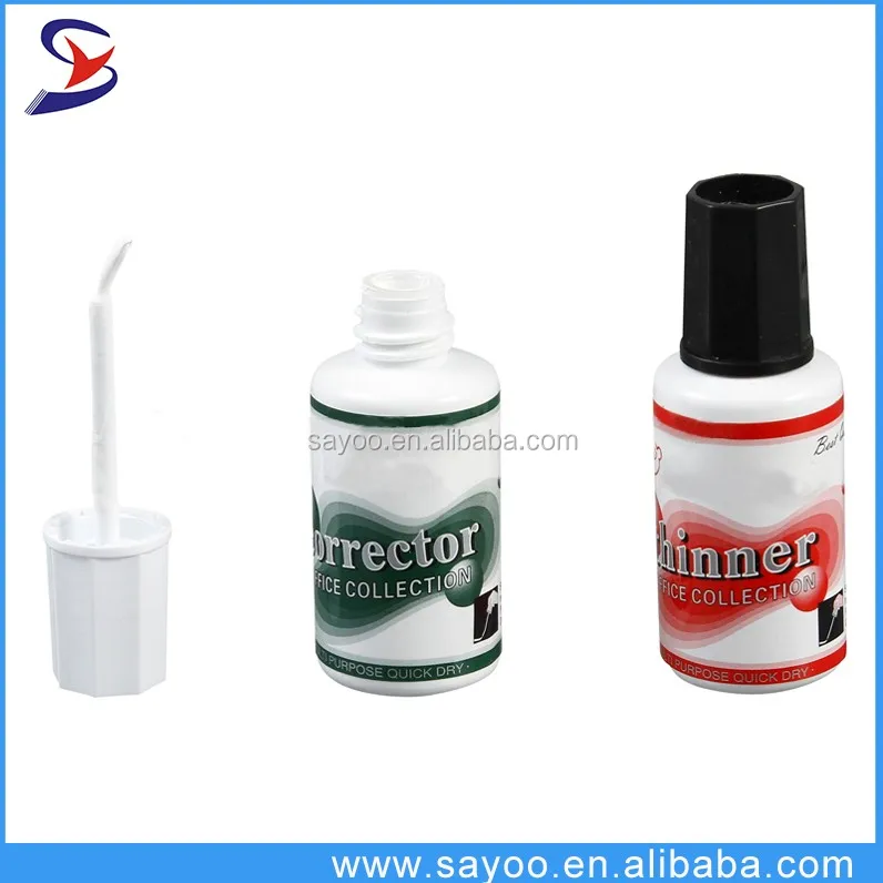 Hot Sale Fast Dry Correction Fluid+thinner 20ml Buy Correction Set