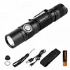 Boruit 8hrs Lighting Period LED Flash Light Source Tactical Flashlight Aluminum XP-L2 Hand Torch USB Charging